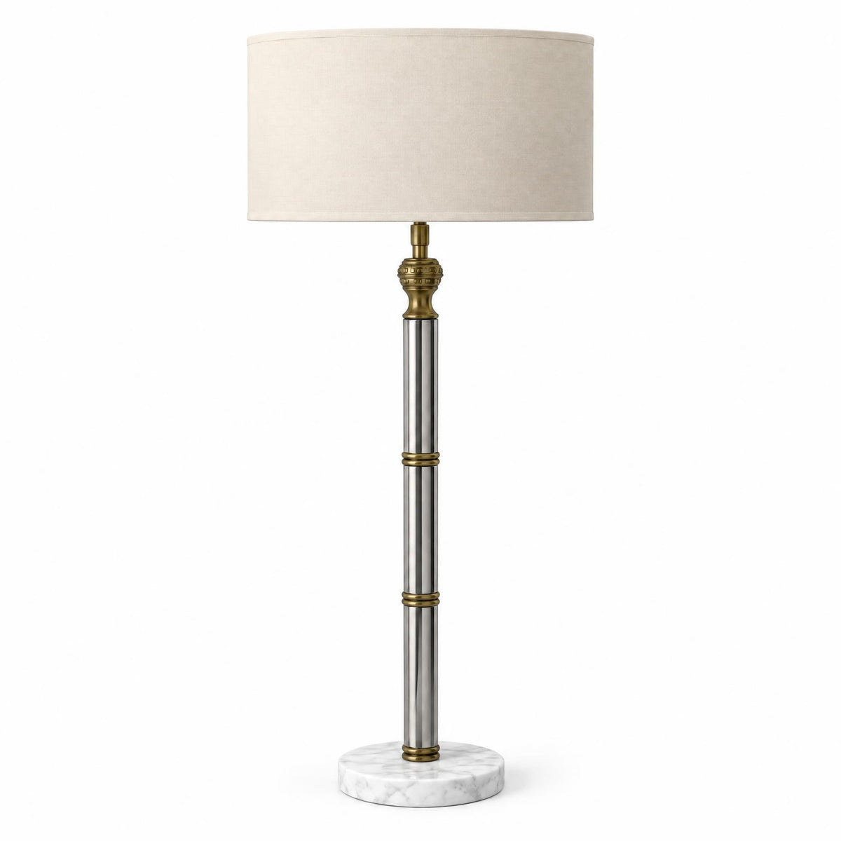 Par de lámparas de mesa de bambú estilo Art Déco