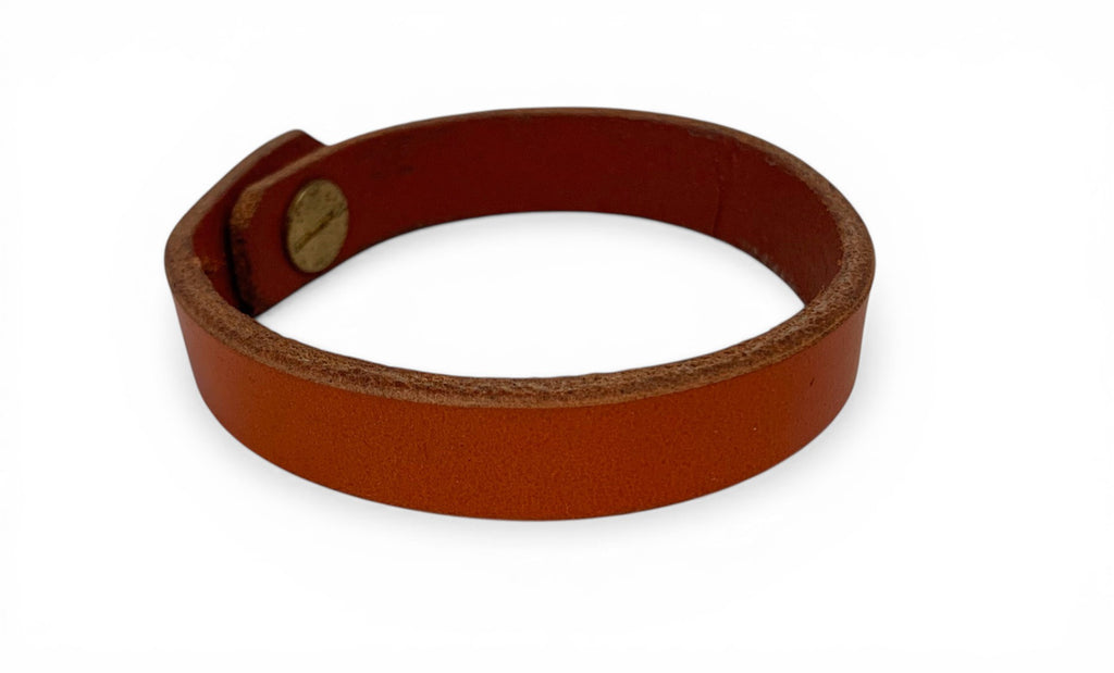 Handmade artisanal leather bracelet