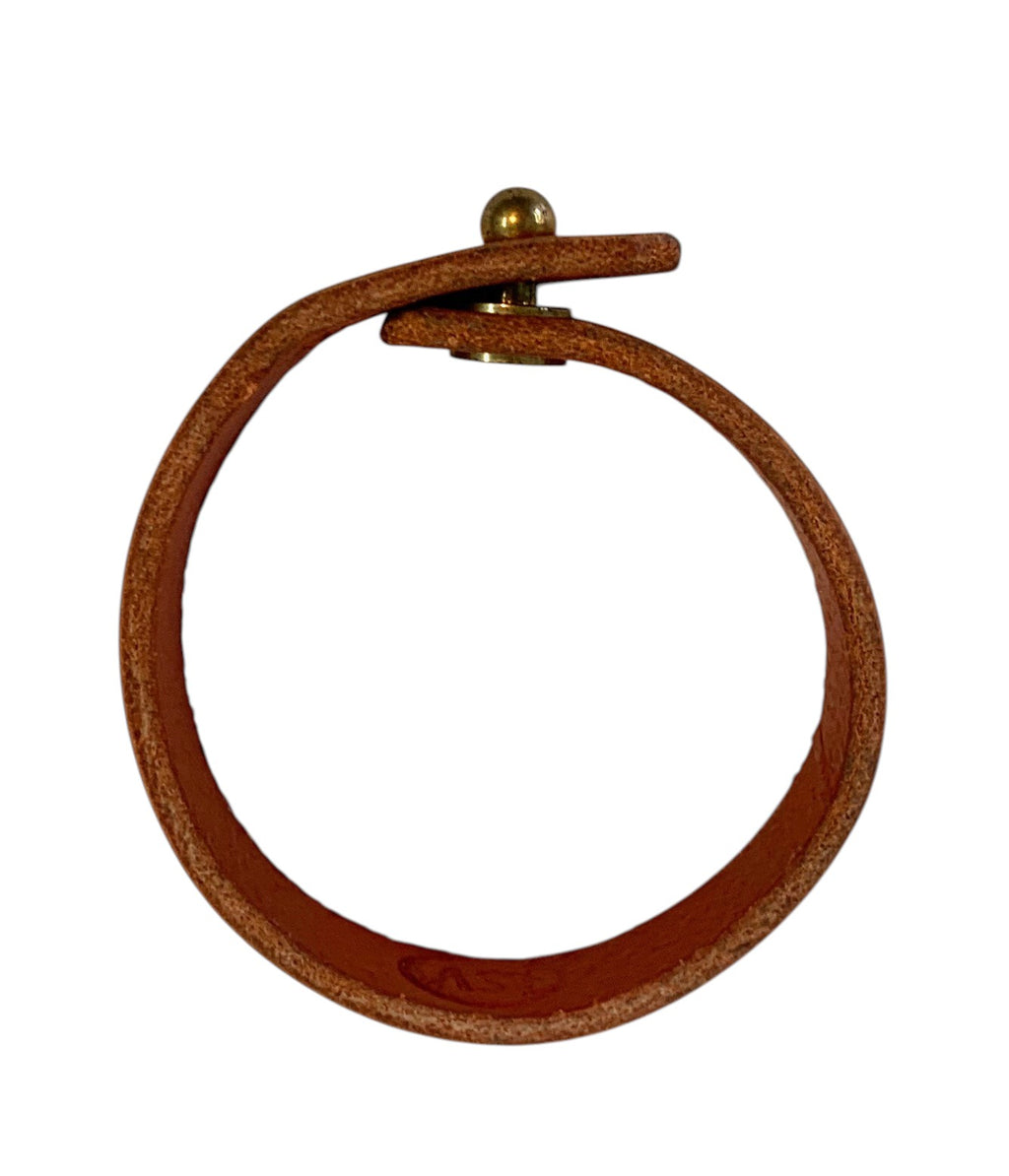 Handmade artisanal leather bracelet