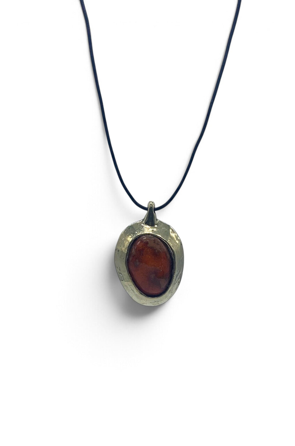 Bronze pendant with ceramic inlay