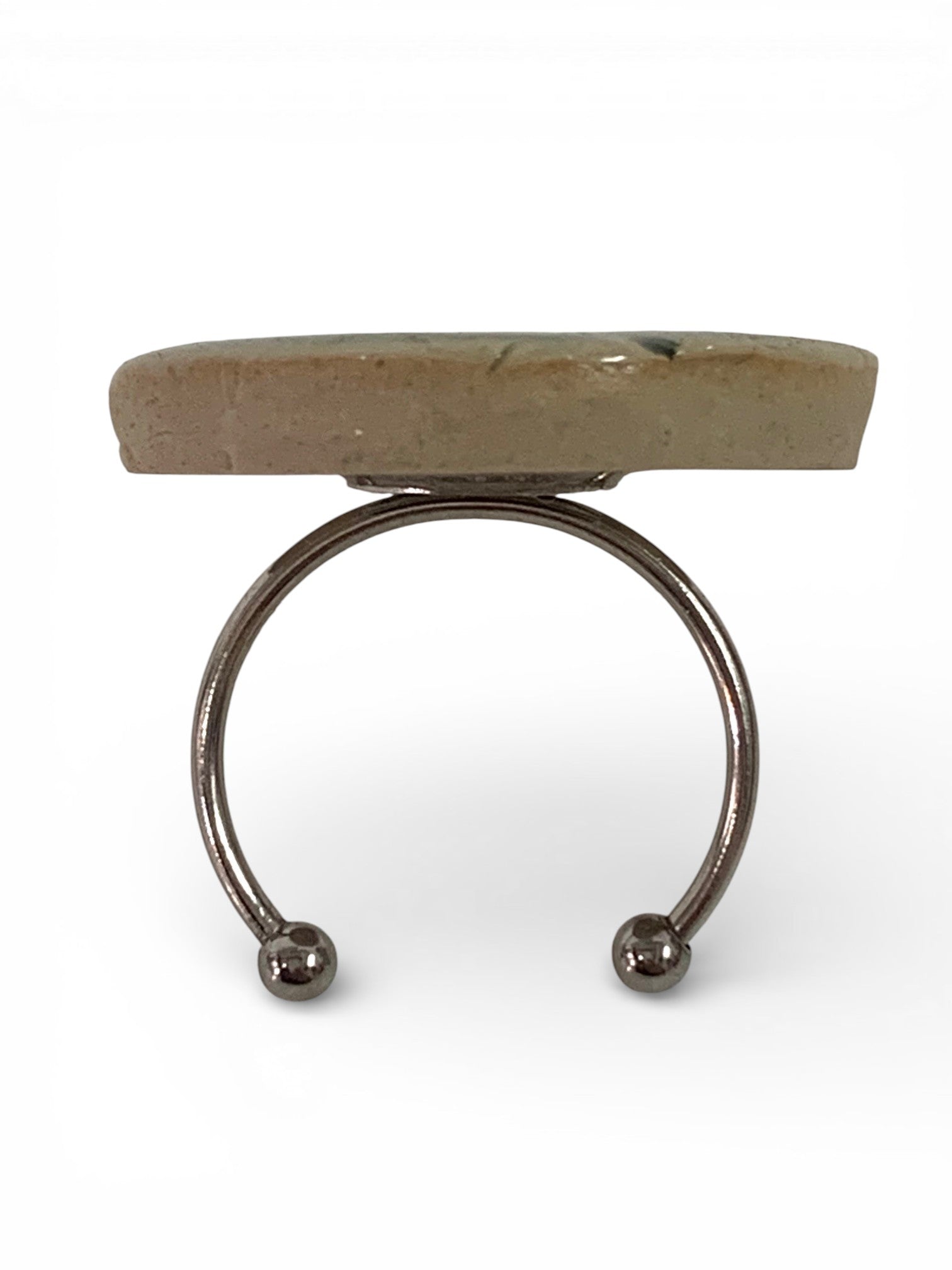 Ceramic with stainless steel ring