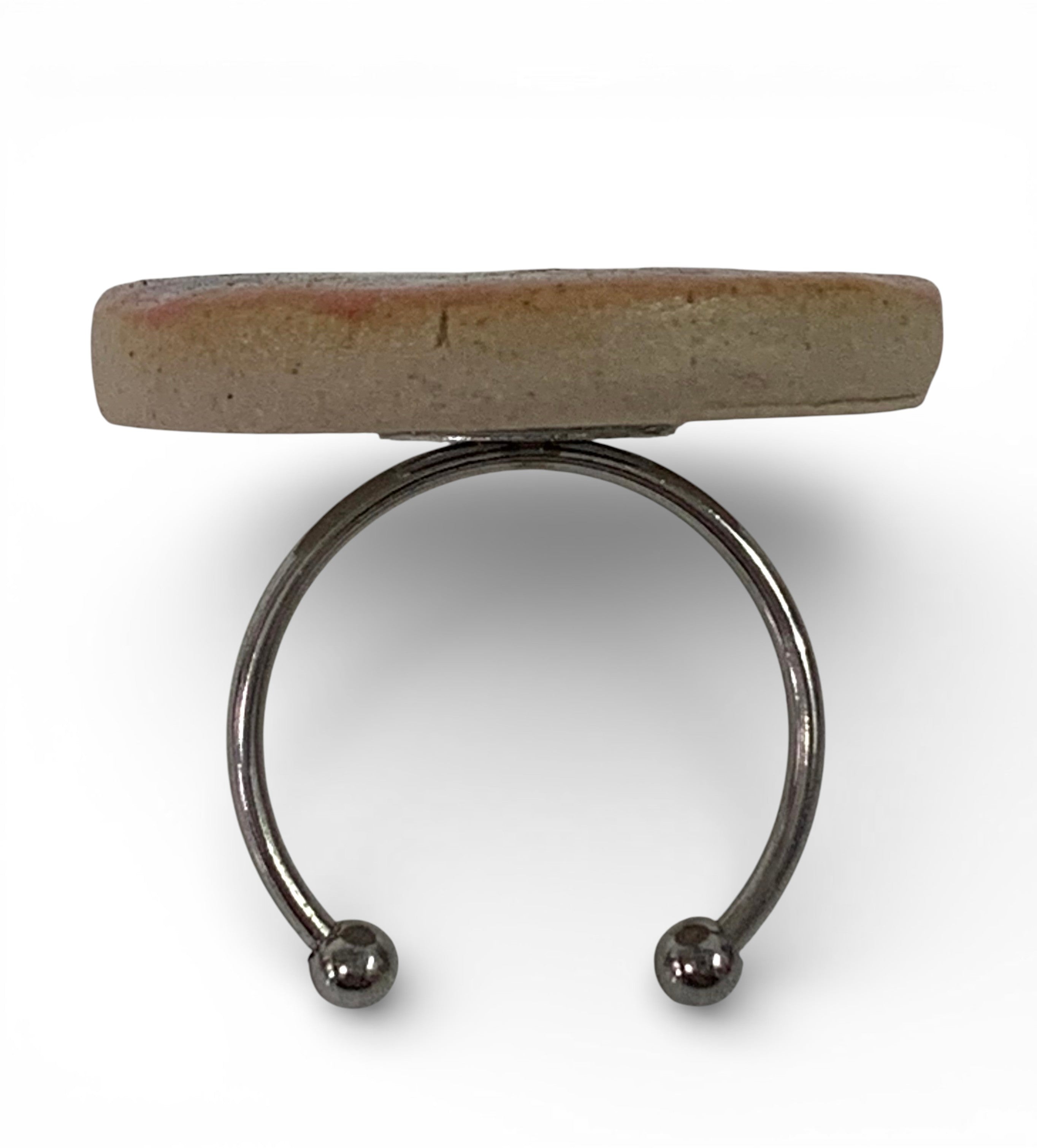 Ceramic and stainless steel ring