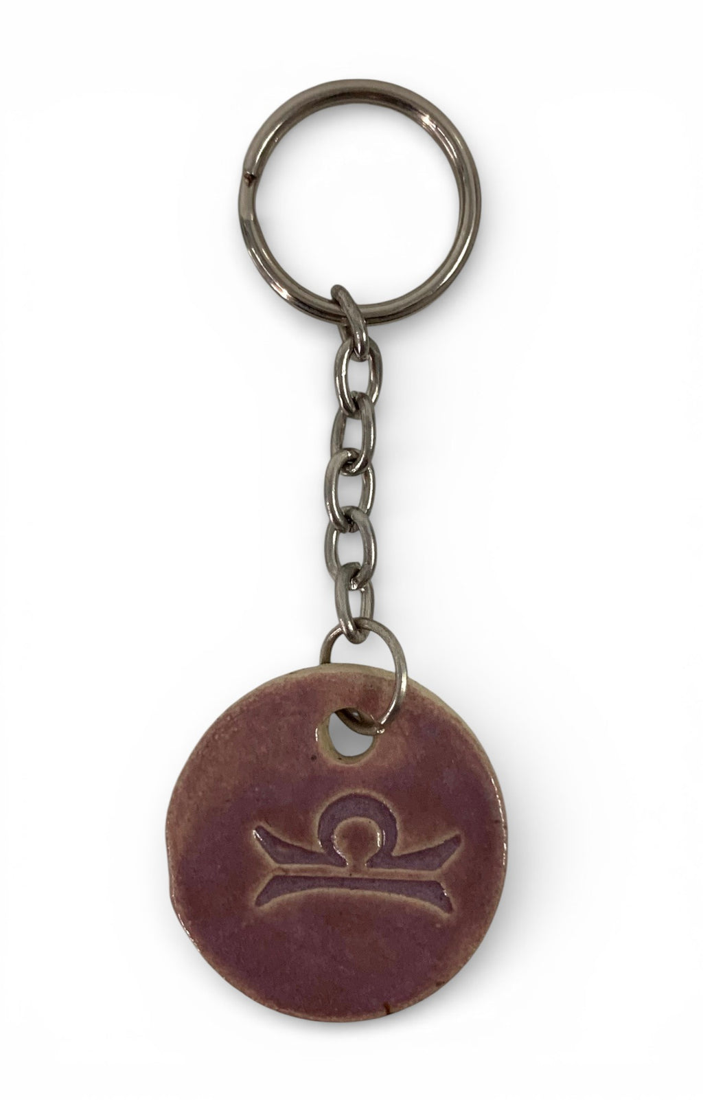 Hand-made ceramic key chain with zodiac symbol