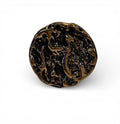 Bronze ring with texturized surface and polish finishing
