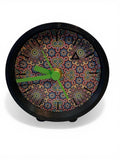Table clock with geometric designs