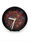 Table clock with multicolor geometric designs