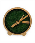 Recycled wood table clock