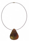 Enameled copper pendant