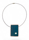Enameled copper pendant