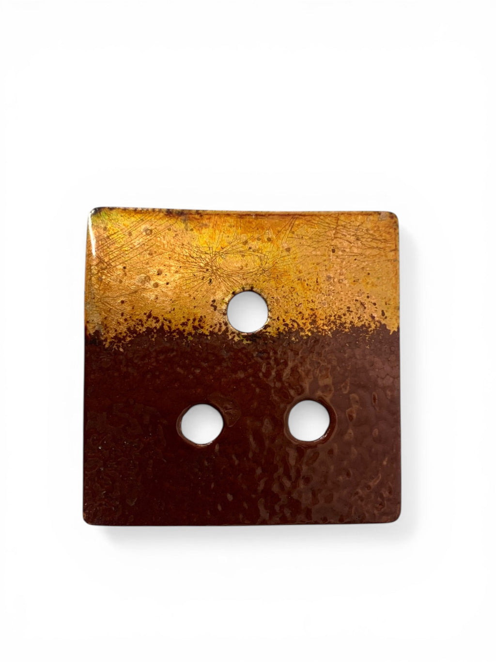 Enameled copper pendant