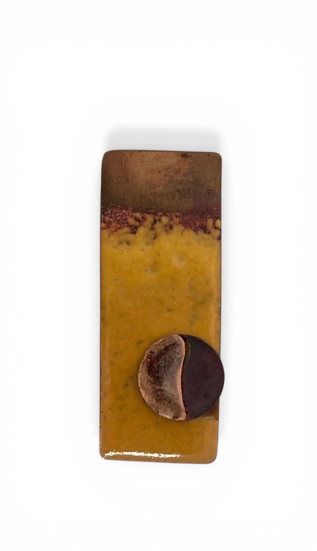 Enameled copper pendant
